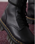 Audrick 8 eye lace up boot with chunky sole in black
