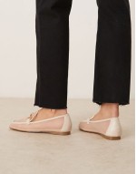 Graice snaffle loafers in beige mesh