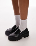Cherrie chunky loafers in black