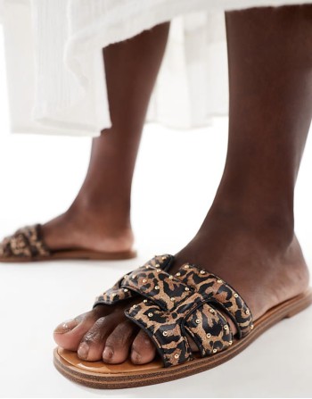 Elenaa Padded Sandal in Leopard